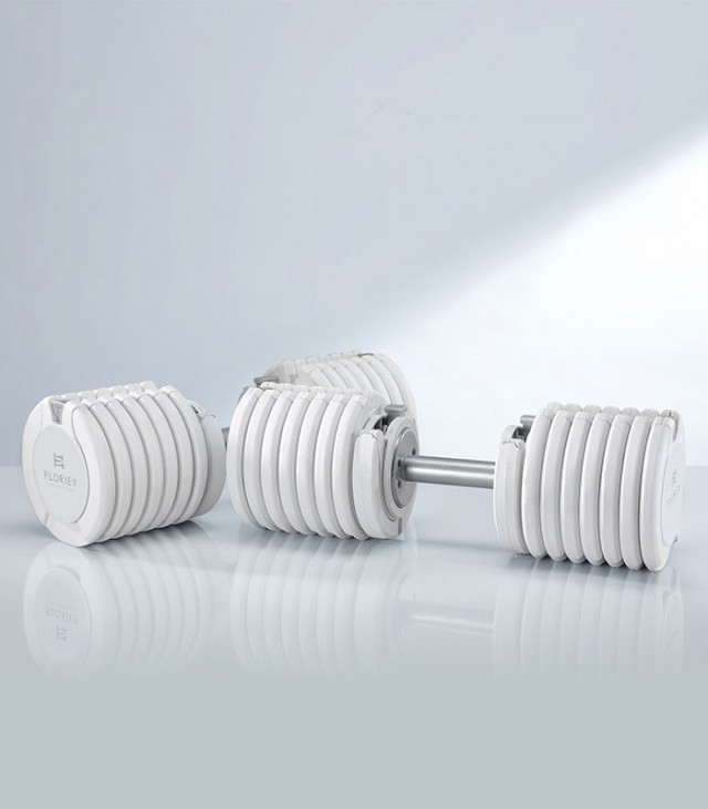 75 lb adjustable dumbbell set from Floriey