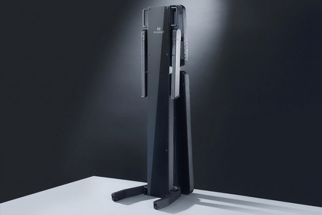 BK foldable bench standing up