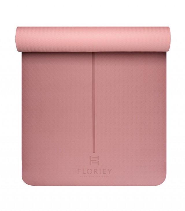 4mm-tpe pink yoga mat