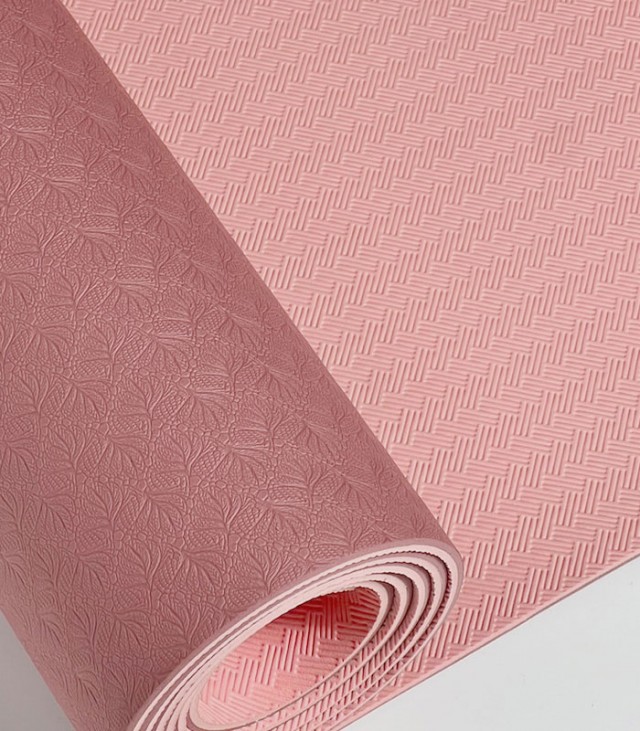 4mm-tpe pink yoga mat