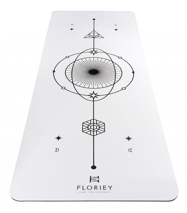 8mm-tpe white exercise mat