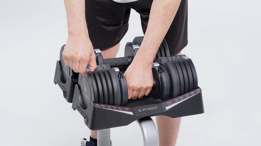adjustable dumbbell 27 5lb black t9