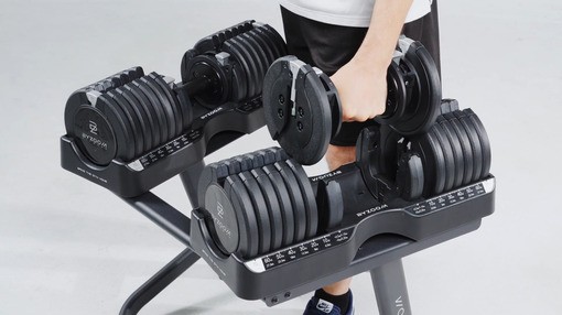 adjustable dumbbell 75lb black t9