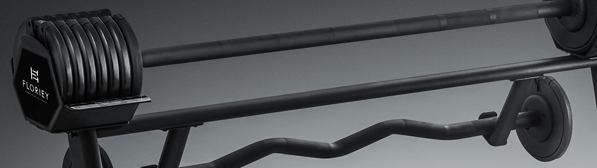 80lb black adjustable barbell