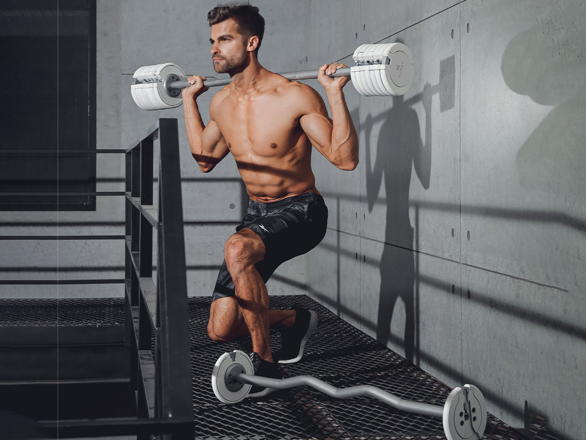 80lb adjustable barbell video