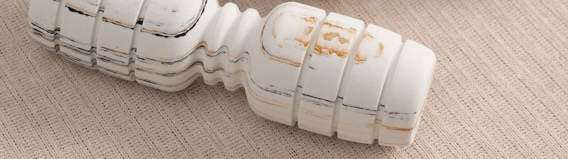 marble pattern foam roller light application