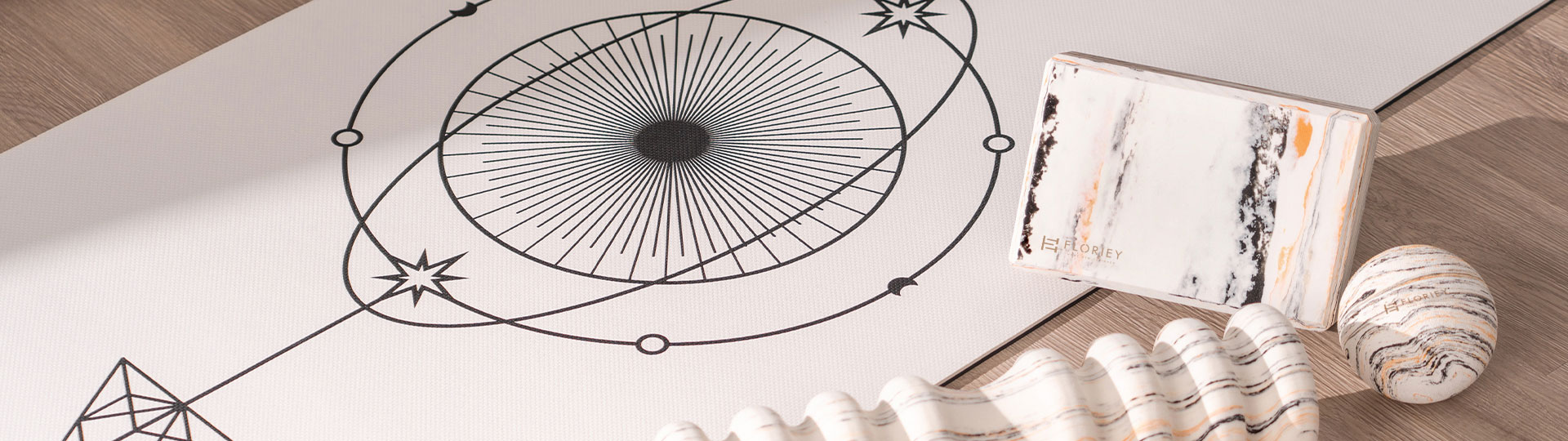 marble pattern yoga block