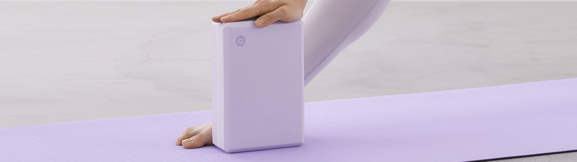 pink purple yoga brick