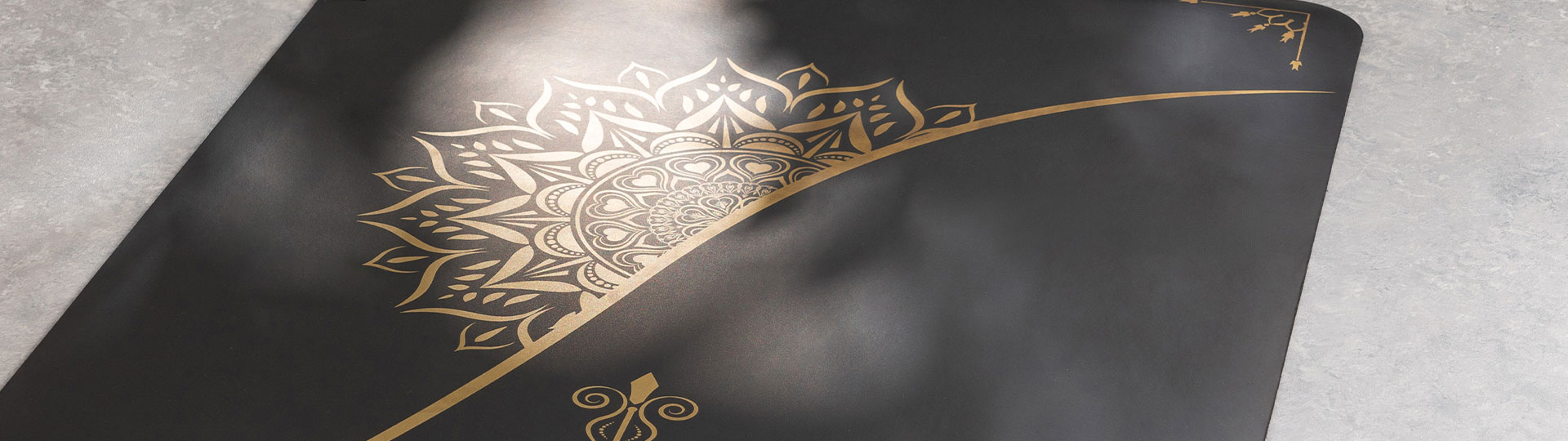 black pu natural rubber yoga mat